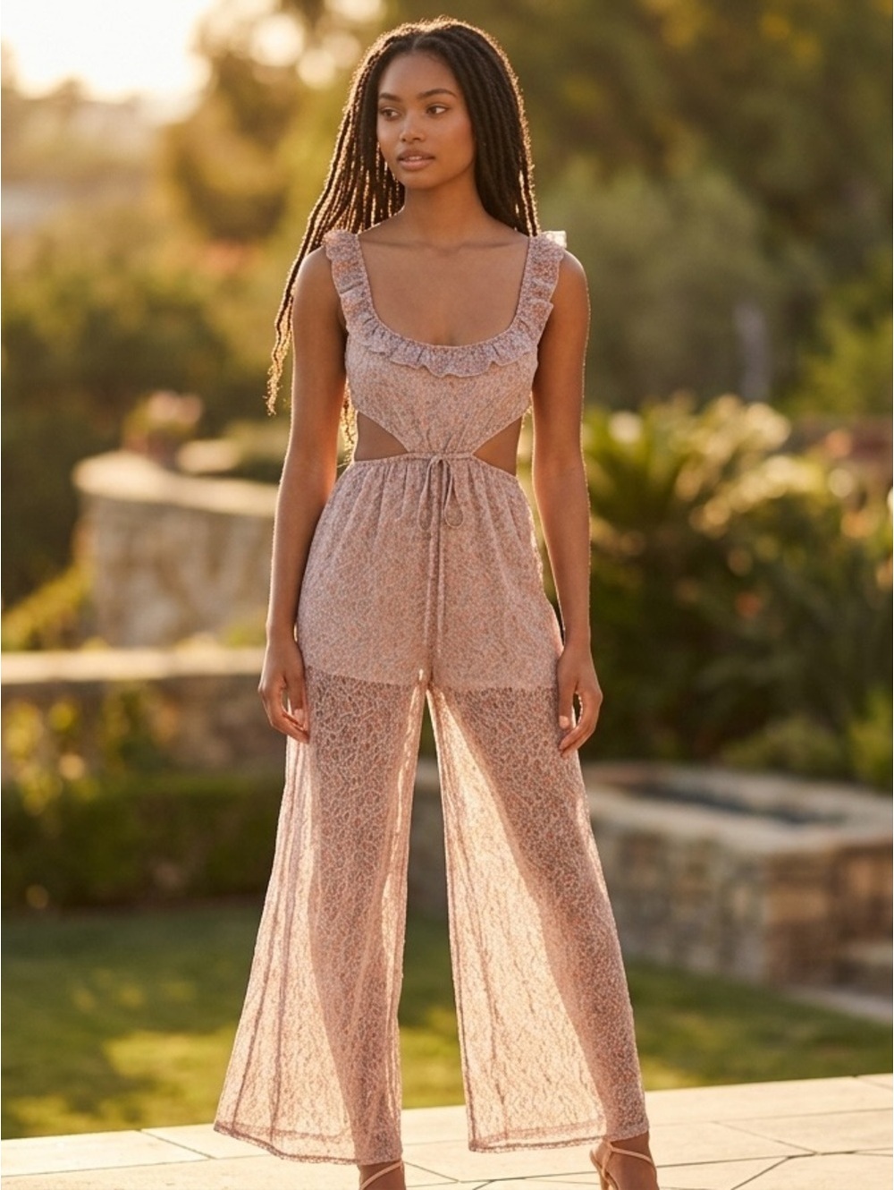 Small Tularosa Tatum Jumpsuit in Jullian Floral - Picture 12 of 12